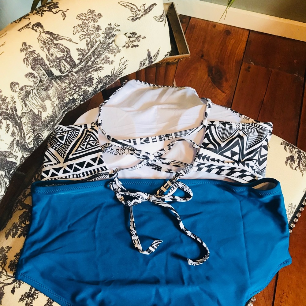 Cupshe Bikini Swim Suit, tribal pattern